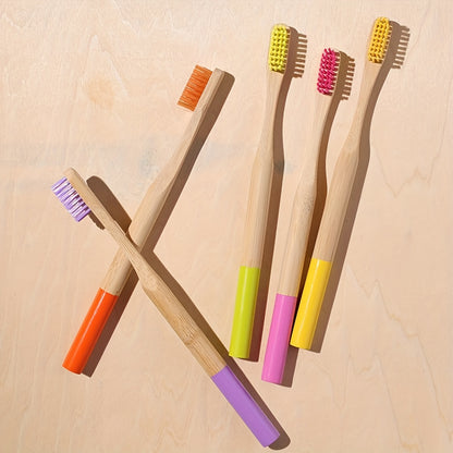 Lot de 10 Brosses à Dents en Bambou Biodégradables