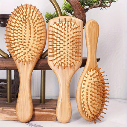 Brosse en Bambou pour Tous Types de Cheveux