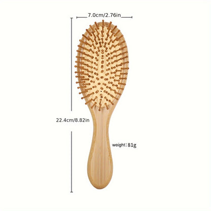 Brosse en Bambou pour Tous Types de Cheveux