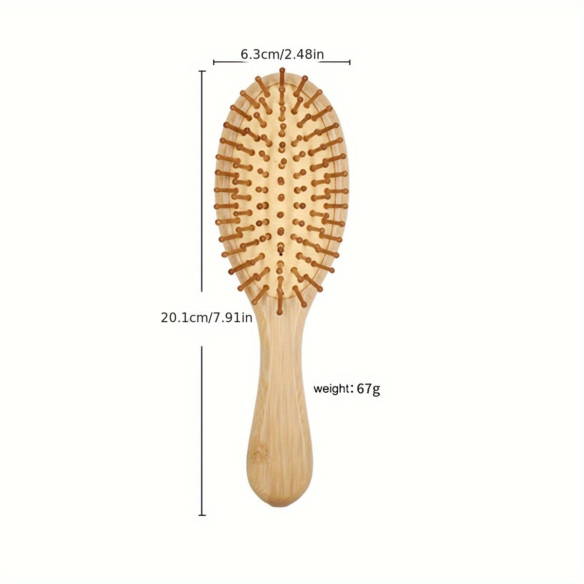 Brosse en Bambou pour Tous Types de Cheveux