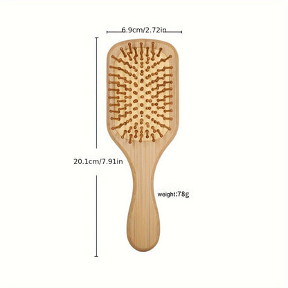 Brosse en Bambou pour Tous Types de Cheveux